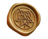 (the wax seal stamped onto the letter)